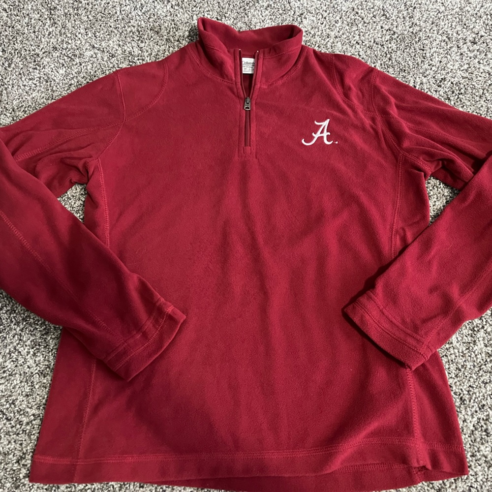 Alabama Columbia 1/4 zip fleece pullover medium